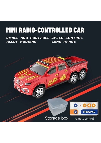 1/64 Mini Rc Araba 2.4g Uzaktan Kumanda Arabalar Sürüklenen Alaşım Kamyon Modeli Işık ile Off-Road Araç Çocuk Oyuncakları Boys Için Çocuk Hediye (Yurt Dışından)