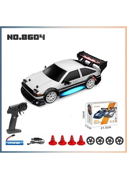 AE86 Rc Drift Yarış Arabası 1/24 4WD 30 Km/saat Yüksek Hızlı Işık ile 2.4g Radyo Kontrollü Araç Modeli Yarış Yarışması Oyuncak Boys Için (Yurt Dışından)