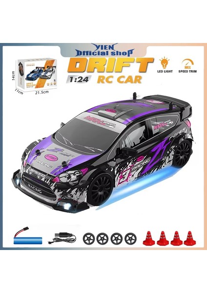 AE86 Rc Drift Yarış Arabası 1/24 4WD 30 Km/saat Yüksek Hızlı Işık ile 2.4g Radyo Kontrollü Araç Modeli Yarış Yarışması Oyuncak Boys Için (Yurt Dışından)