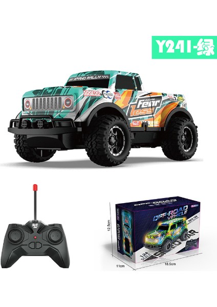 1:24 Off-Road Uzaktan Kumandalı Araç Işıkları ile Kablosuz Uzaktan Kumanda Pil Olmadan Çocuk Oyuncak Araba Yeni Yıl Hediyeleri (Yurt Dışından)