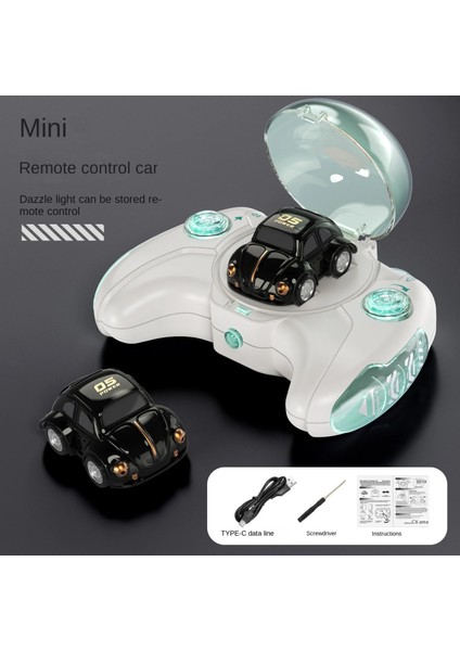 Mini Rc Arabalar 1/87 Uzaktan Kumanda Araba Depolama Araba Yarışı Drift 2.4g Kablosuz Ses ve Işık Taşınabilir Oyuncaklar Boys Çocuklar Için Hediyeler (Yurt Dışından)