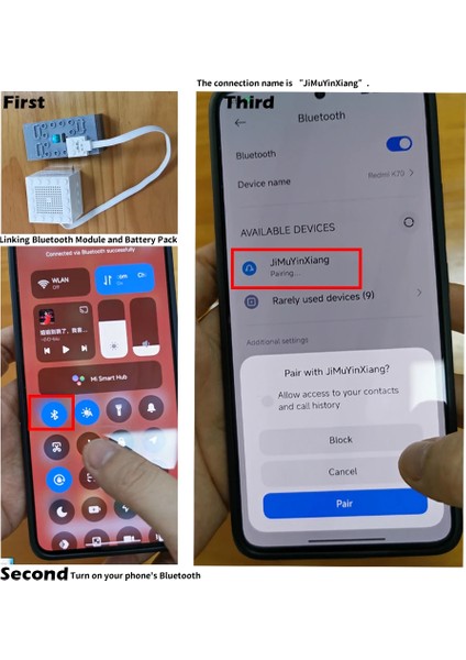 Yapı Taşı Bluetooth Hoparlör Ses Modülü Yaratıcı Müzik Oynanabilir Moc Araba Tren Müzik Kutusu Modifikasyonu Eds-Uyumlu (Yurt Dışından) fırsatları