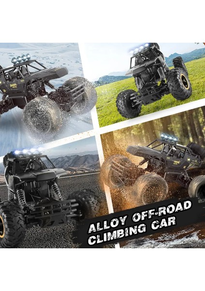 Rc Araba 4WD Off Road 4x4 Uzaktan Kumanda Arabalar 37 cm 2.4g Radyo Buggy Kamyon Yarışı Yüksek Hızlı Drift LED Işıkları ile Oyuncak Hediye Erkek Için (Yurt Dışından)