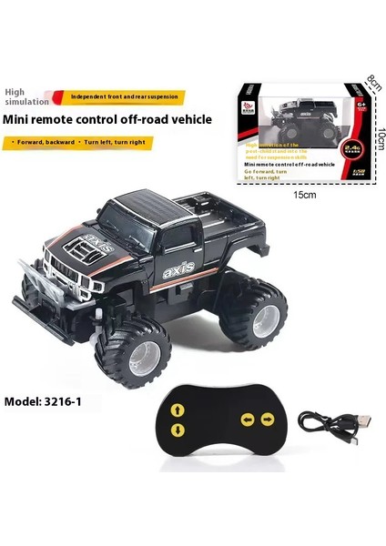 Yeni 1:58 Uzaktan Kumanda Mini Off-Road Araç Dört Tekerlekten Çekiş Tırmanma Rc Araba Şarj Erkek Çocuk Yarış Oyuncak Tatil Hediyesi (Yurt Dışından)