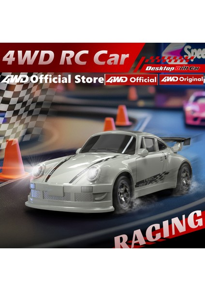 4WD 1/64 Mini Uzaktan Kumanda Drift Yarışı Yüksek Hızlı Rc Araba LED Işıkları ile Araç Modeli Oyuncak Hediye Yetişkinler Için Erkek Kız Çocuklar (Yurt Dışından)