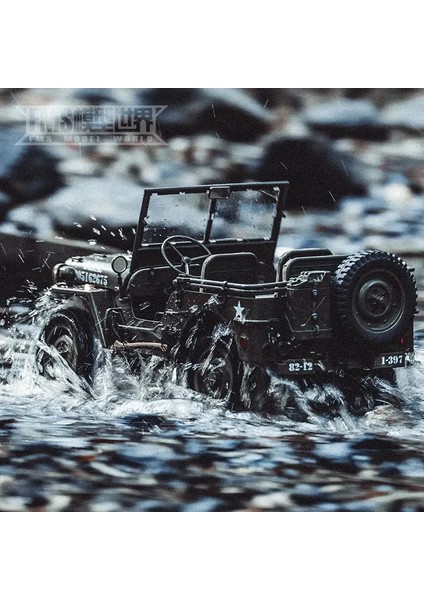 Fms 1/12 Simülasyon Jeep Willis Süper Büyük Rc Uzaktan Kumanda Off-Road Tırmanma Araba Modeli Dört Tekerlekten Çekiş Elektrikli Araç Modeli (Yurt Dışından)
