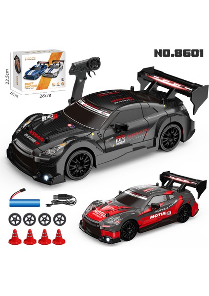 1/24 Uzaktan Kumanda Dört Tekerlekli Yüksek Hızlı Araba LED Işıkları Rc Drift Drive Yarış Aracı 30 Km/saat Çok Oyunculu Oyun Çocuk Oyuncakları (Yurt Dışından)