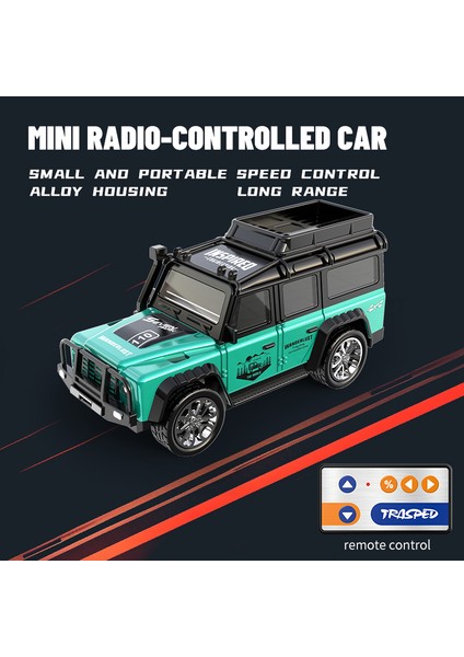1:64 Mini Uzaktan Kumanda Araba Oyuncak Çocuklar Için 2.4ghz Off-Road Araç Alaşım Model Araba Işık Sürükle Kutusu ile Erkek Rc Oyuncak Çocuklar Hediyeler (Yurt Dışından)