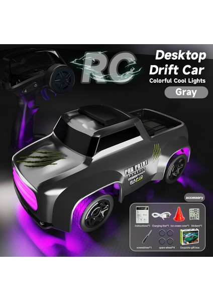 Rc Araba Drift 4WD Yüksek Hızlı Off-Road Mini Yarış Elektrikli Arabalar Değiştirilebilir Aydınlatma Araç Uzaktan Kumanda ile Oyuncak Çocuklar Için Hediye (Yurt Dışından)