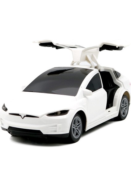 1:24 Tesla Rc Araba 4 Klı Drfit Uzaktan Kumanda Araba Işıkları ile Simülasyon Çift Kapılar Plastik Model Çocuk Oyuncak Araba Hediye (Yurt Dışından)