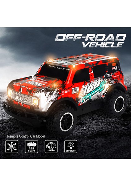 Çocuklar Için 1/24 Rc Araba Uzaktan Kumanda ile Araba Işık Off-Road Kamyon Graffiti Radyo Kontrol Yarış Araç Çocuk Hediye (Yurt Dışından)