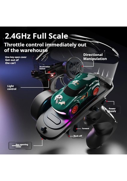 Yeni 1:64 Q197 Masaüstü Yüksek Hızlı Drift Araba Mini Uzaktan Kumanda Araba Rc Modeli Uzaktan Kumanda Araba Çocuk Oyuncak Hediye (Yurt Dışından)