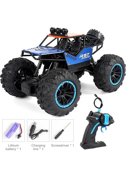 Kaya Paletli Off Road Rc Araba Uzaktan Kumanda Oyuncak Makinesi ile Radyo Kontrol Araba Üzerinde LED Işık Oyuncak Boys Için (Yurt Dışından)