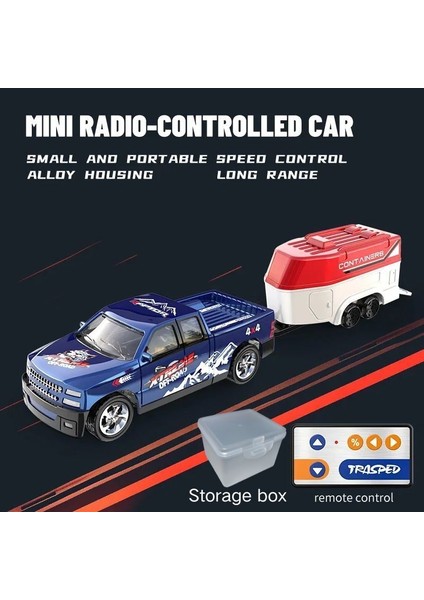 Rc 1:64 Tam Ölçekli Masaüstü Uzaktan Kumanda Araba Off-Road Kamyon Mini Tırmanma Araba Mini Rv Alaşım Model Rc Araba Çocuk Oyuncak. (Yurt Dışından)