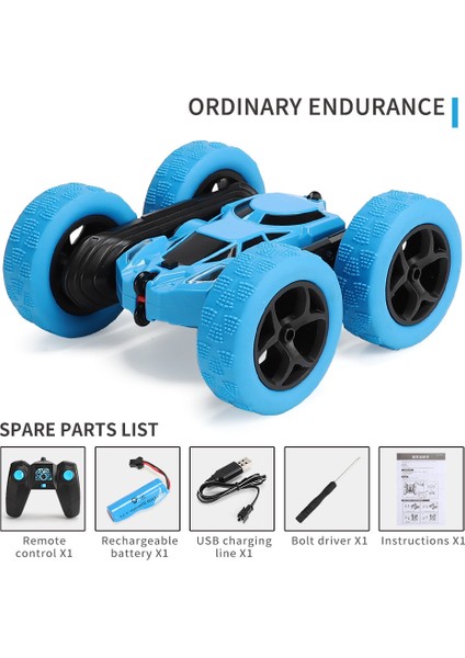 Yeni Rc Dublör Araba Çocuklar Çift Taraflı Çevirme Uzaktan Kumanda Arabalar 2.4g Yüksek Hızlı 360° ° Rotasyon Drift Otomatik Oyuncaklar Erkek Kız Için Hediyeler (Yurt Dışından)