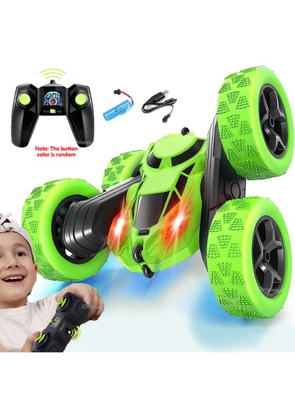 Yeni Rc Dublör Araba Çocuklar Çift Taraflı Çevirme Uzaktan Kumanda Arabalar 2.4g Yüksek Hızlı 360° ° Rotasyon Drift Otomatik Oyuncaklar Erkek Kız Için Hediyeler (Yurt Dışından)