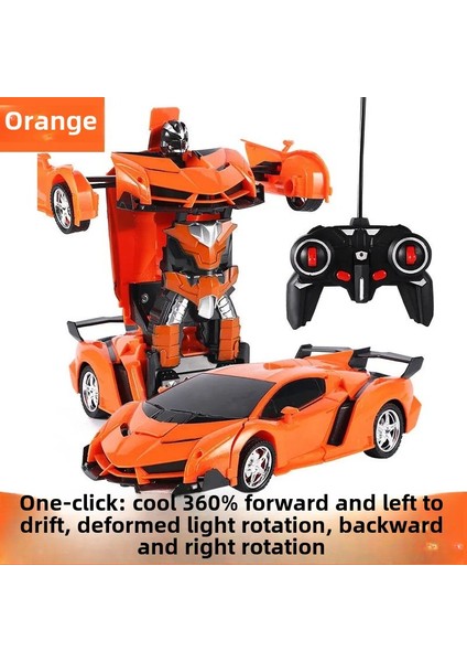 Uzaktan Kumandalı Robot Araba Modeli Boys Için Tek Dokunuşla Dönüşen Araba Yarışı Simülasyon Plastik Malzeme Çocuk Oyuncak (Yurt Dışından)