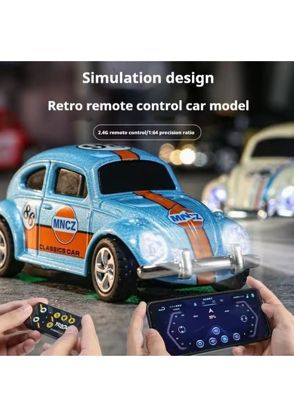 Yeni Küçük Uzaktan Kumanda Araba Erkek Oyuncak Kablosuz Mini Beetle Alaşım Oyuncak Araba Cep Telefonu Tarafından Kontrol Edilebilir Çocuk Hediye (Yurt Dışından)