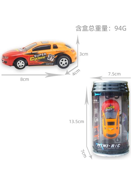 1:64 Uzaktan Kumanda Mini Rc Araba Pil Kumandalı Yarış Araba Pvc Kutular Paketi Makinesi Drift-Buggy Bluetooth Radyo Kontrollü Oyuncak Çocuk (Yurt Dışından)