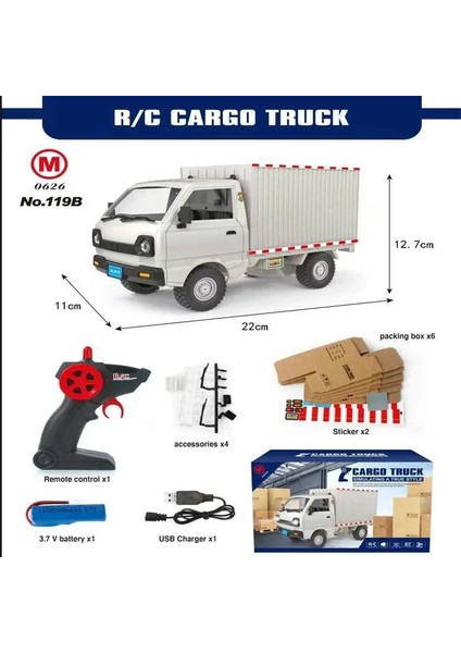 D12 Rc Araba Simülasyon Drift Tırmanma Kamyon 1:10/1:16 Wpl Araba LED Işık Kargo Rc Elektrikli Oyuncak Modeli Hediyeler Erkek Çocuklar Festivali Hediye (Yurt Dışından)
