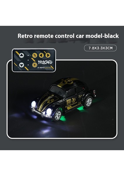 Rc Araba Mini 1:64 Beetle Alaşım Uzaktan Kumanda Araba 4WD Masaüstü Ultra Küçük Drift Arabalar Cep Özel Çocuklar Tatil Hediye Çocuk Oyuncak (Yurt Dışından)