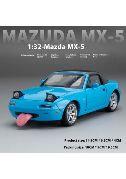 cm LD1804 Mazda Mx5 Premium Sürüm Rc Drift Araba Rc Arabalar Jiroskop ile Arkadan Çekişli Oyuncak Araba Çocuk Doğum Günü Hediyeleri (Yurt Dışından)