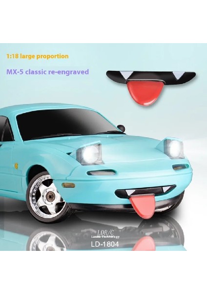 cm LD1804 Mazda Mx5 Premium Sürüm Rc Drift Araba Rc Arabalar Jiroskop ile Arkadan Çekişli Oyuncak Araba Çocuk Doğum Günü Hediyeleri (Yurt Dışından)