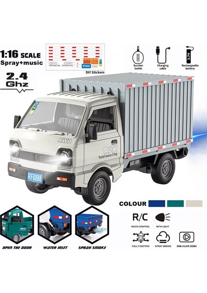1:16 Rc Araba Simülasyon Sprey Işıkları ile Sürüklenme Tırmanma Kamyon LED Işık Tepesi Kargo 2.4g Uzaktan Kumanda Araba Elektrikli Çocuk Oyuncakları (Yurt Dışından) fiyatları