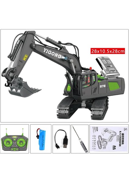Rc Ekskavatör Rc Cra Çocuk Oyuncakları Uzaktan Kumanda Ekskavatör Oyuncaklar Çocuklar Radyo Kontrol Damperli Kamyon Buldozer Elektrikli Oyuncak Arabalar Hediye (Yurt Dışından)
