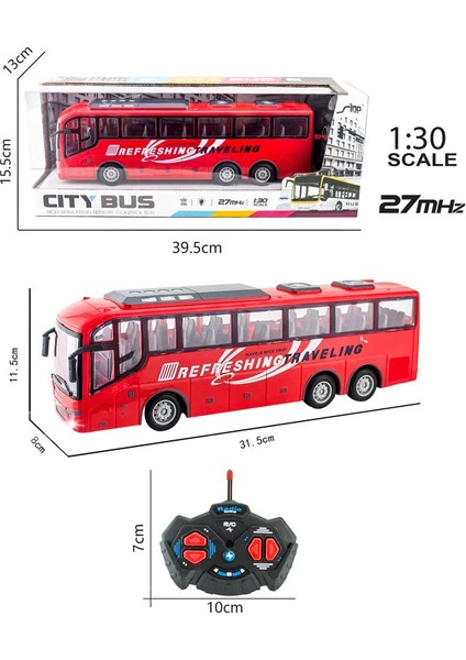 1:30 Uzaktan Kumanda Otobüs Elektrikli Kablosuz Aydınlatma Simülasyon Uzaktan Kumanda Araba Modeli Okul Seyahat Otobüs Erkek Oyuncak Doğum Günü Hediyeleri (Yurt Dışından)