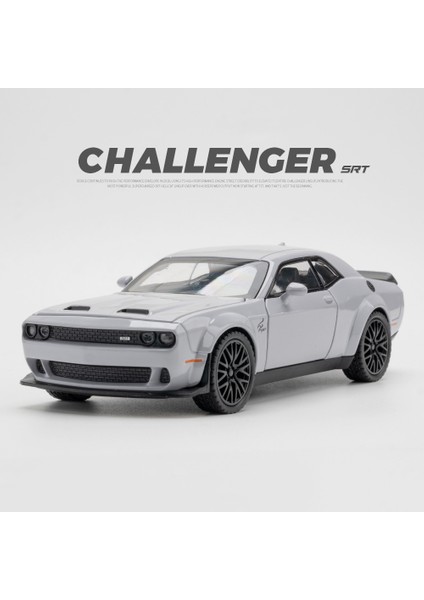 1:32 Ölçekli Challenger Hellcat Oyuncak Araba Modeli Döküm Metal Geri Çekin Kas Arabalar Modelleri Ses Işığı Koleksiyonu Çocuklar Için Hediyeler (Yurt Dışından)