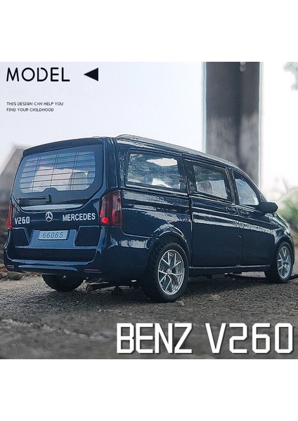 1:32 V260 Alaşım Mpv Araba Modeli Döküm Metal Oyuncak Araçlar Yüksek Simülasyon Koleksiyonu Ses ve Işık Çocuk Oyuncak Hediyeler Için (Yurt Dışından)