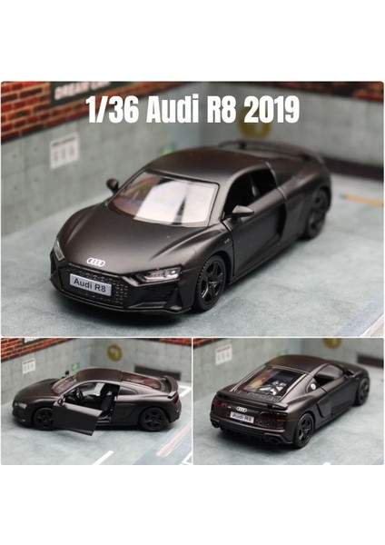 1/36 Audi R8 Coupe Gt Spyder Oyuncak Araba Modeli Rmz Şehir 3 ''döküm Süper Spor Yarış Minyatür Geri Çekin Koleksiyonu Hediye Çocuk Boy (Yurt Dışından)