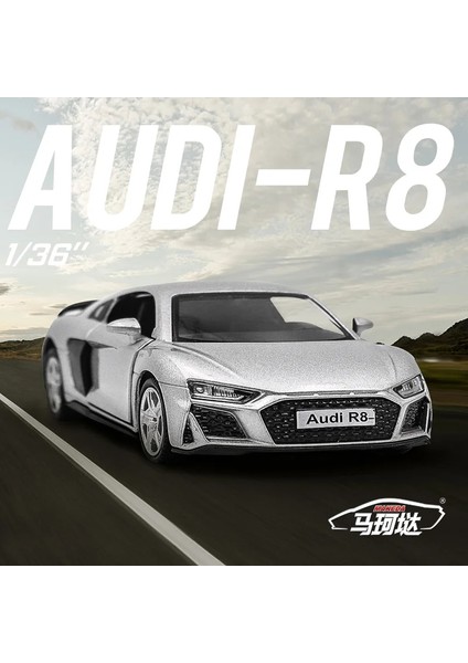 1/36 Audi R8 Coupe Gt Spyder Oyuncak Araba Modeli Rmz Şehir 3 ''döküm Süper Spor Yarış Minyatür Geri Çekin Koleksiyonu Hediye Çocuk Boy (Yurt Dışından)