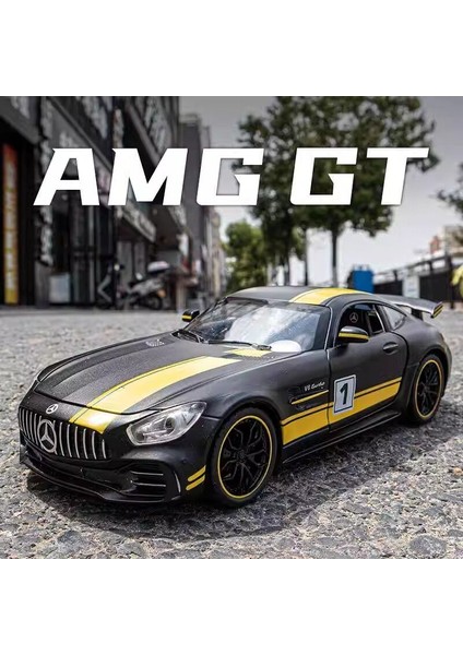 Simülasyon 1:24 Mercedes Benz Gt Amg Alaşım Spor Araba Döküm Modeli Dekoratif Trendy Süsler Arkadaş Hediye Koleksiyonu Için (Yurt Dışından)