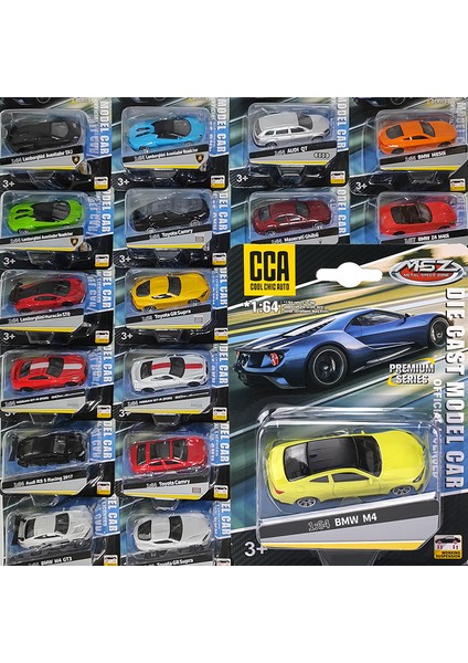Cca 1:64 Bmw M4 Z4 M850I M4 Gt3 Zarif Asılı Model Klasik Araba Statik Araba Modeli Alaşım Döküm Araba Modeli Koleksiyonu Hediye (Yurt Dışından)