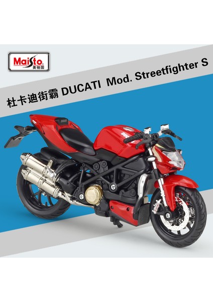Maisto Ducati Ducati V4 S Corse 1:18 Ölçekli Alaşım Motosiklet Diecast Model Tahsil Sınıf Hediye Oyuncak (Yurt Dışından)