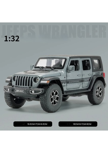1:32 Jeep Wrangler Simülasyon Oyuncak Araçlar Modeli Ses ve Işık Amortisörler Alaşım Çocuk Oyuncakları Koleksiyonu Hediye A905 (Yurt Dışından)