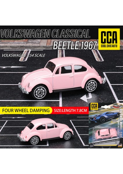 Cca 1:64 Volkswagen Beetle Zarif Asılı Model Klasik Araba Statik Araba Modeli Alaşım Döküm Araba Modeli Koleksiyonu Hediye Oyuncak (Yurt Dışından)