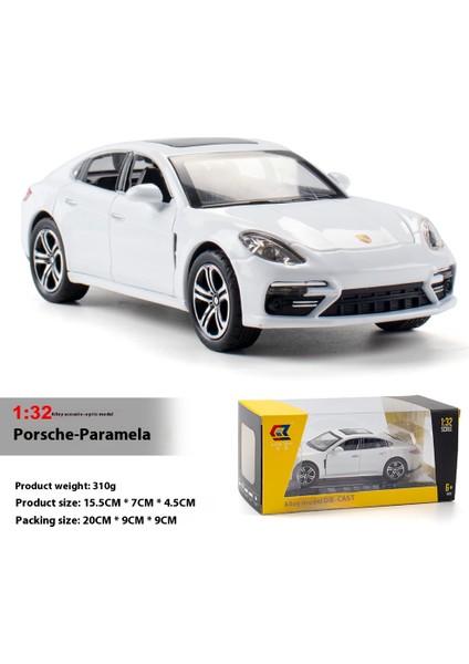 1:32 Porsche Panamera Alaşım Araba Modeli Diecast Ses ve Işık Araba Oyuncak Bilgisayar Masaüstü Dekoratif Süsler Koleksiyonu Hediye Kutusu (Yurt Dışından)