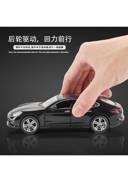 1:32 Porsche Panamera Alaşım Araba Modeli Diecast Ses ve Işık Araba Oyuncak Bilgisayar Masaüstü Dekoratif Süsler Koleksiyonu Hediye Kutusu (Yurt Dışından)
