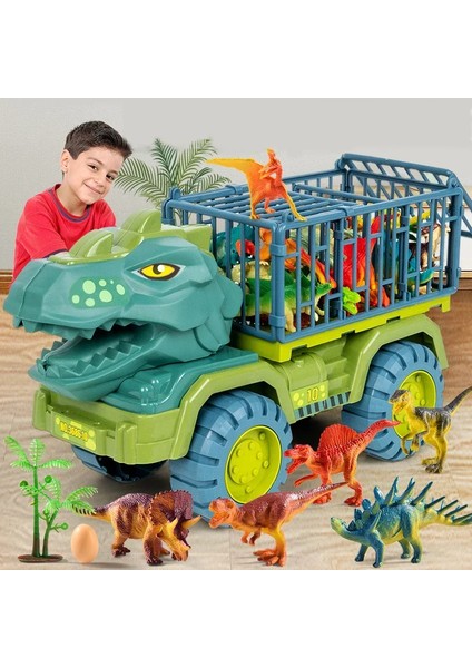 Erkek Oyuncak Arabalar Dinozor Kamyon Taşıma Taşıyıcı Araç Dino Hayvan Modeli Tyrannosaurus Rex Kamyon Oyunu Çocuk Doğum Günü Hediyeleri (Yurt Dışından) modelleri