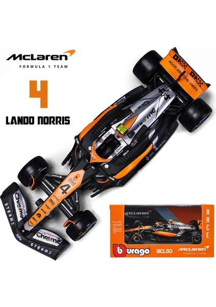 Bburago 1:43 2024 F1 Mercedes-Amg W15 # 44 Hamilton Mclaren MCL38 MCL60 Monako Gp # 4'lü Norris # 81'li Piastri Formula Araba Modeli Hediyeleri (Yurt Dışından)
