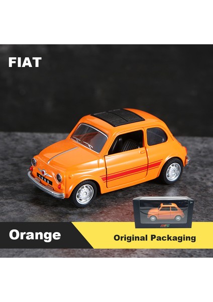 1:36 Alaşım Vintage Pres Döküm Model Araç Fıat Mını Klasik Geri Çekin Araba Modeli Minyatür Araç Çoğaltma Koleksiyonu Hediye (Yurt Dışından)