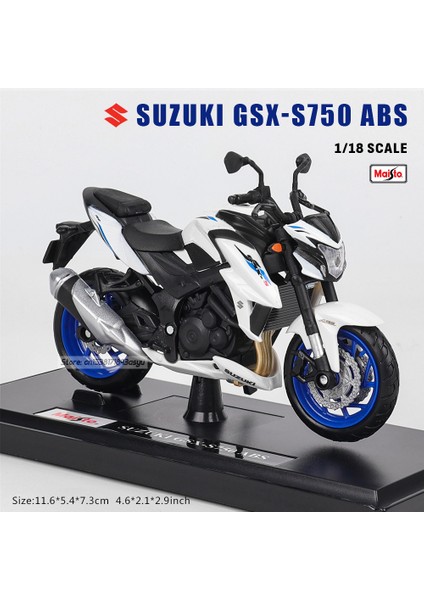 Maisto 1:18 Suzukı Gsx-S0 Abs Döküm Motosiklet Modeli Alaşım Koleksiyonu Hobi Oyuncak Hediye Off-Road Motosiklet (Yurt Dışından)