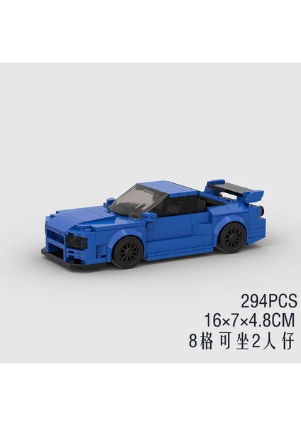 Moc Hız Şampiyonlar Süper Yarış Arabası F1 Büyük Araç Yarış Modeli Yapı Taşları Tuğla Spor Kamyonet Şehir Tekniği Oyuncak (Yurt Dışından)