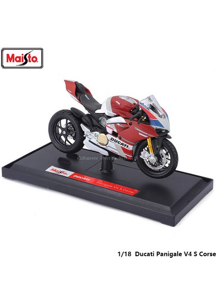 Maisto Ducati Ducati V4 S Corse 1:18 Ölçekli Alaşım Motosiklet Diecast Model Tahsil Sınıf Hediye Oyuncak (Yurt Dışından) fiyatları