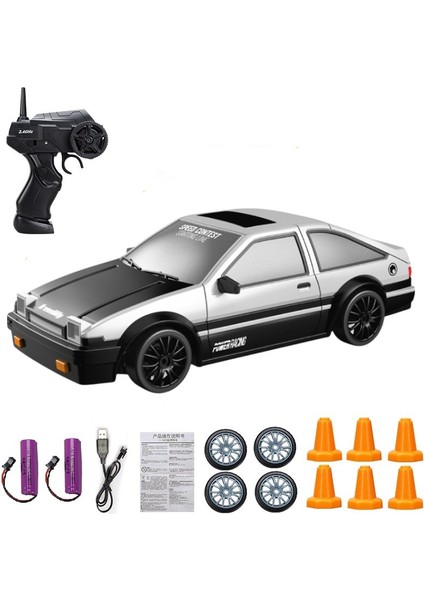 2.4g Rc Araba LED Işık ile 4WD Uzaktan Kumanda Drift Arabalar Profesyonel Yarış Oyuncakları Gtr Modeli AE86 Çocuklar Için Noel Hediyeleri (Yurt Dışından)