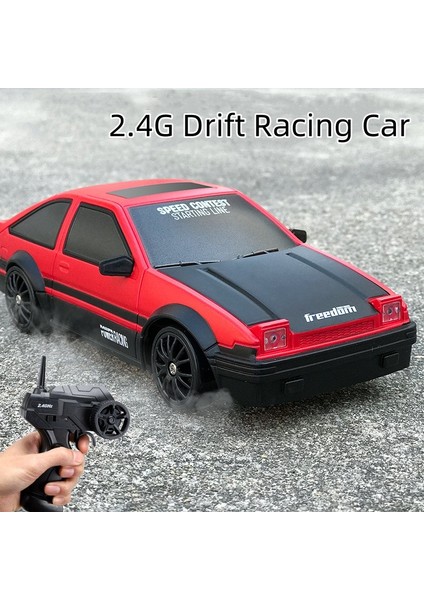 2.4g Rc Araba LED Işık ile 4WD Uzaktan Kumanda Drift Arabalar Profesyonel Yarış Oyuncakları Gtr Modeli AE86 Çocuklar Için Noel Hediyeleri (Yurt Dışından)