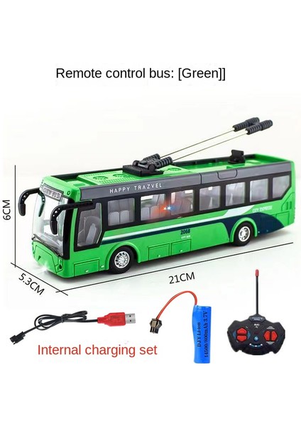 Uzaktan Kumanda Otobüs Araba Oyuncak Şarjlı Işık Elektrikli Çift Katlı Otobüs Modeli Çocuk Oyuncakları Hediyeler (Yurt Dışından)